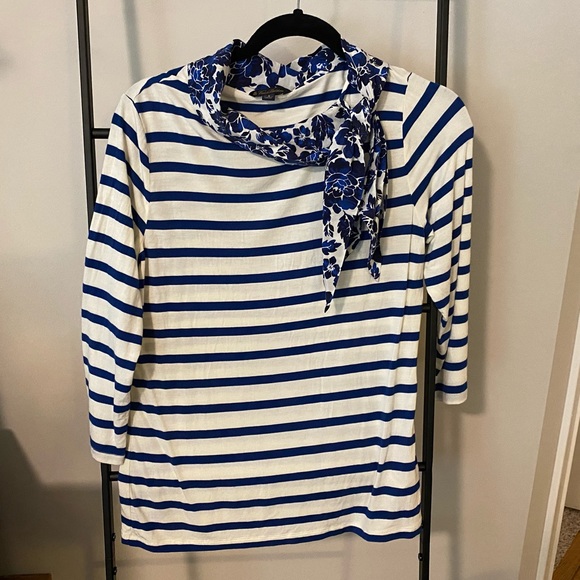 Brooks Brothers shirt with Attached Scarf - Picture 1 of 3